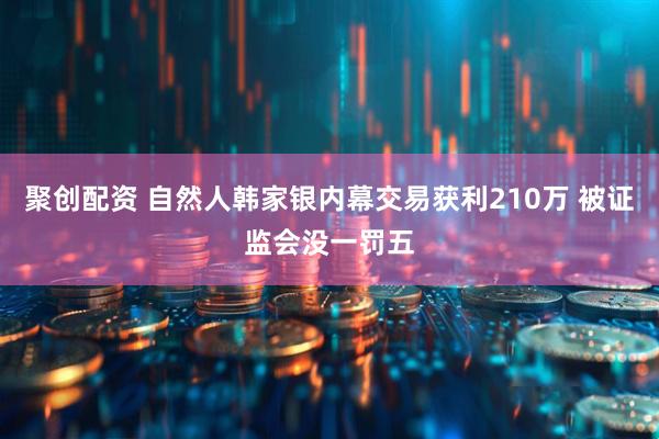 聚创配资 自然人韩家银内幕交易获利210万 被证监会没一罚五