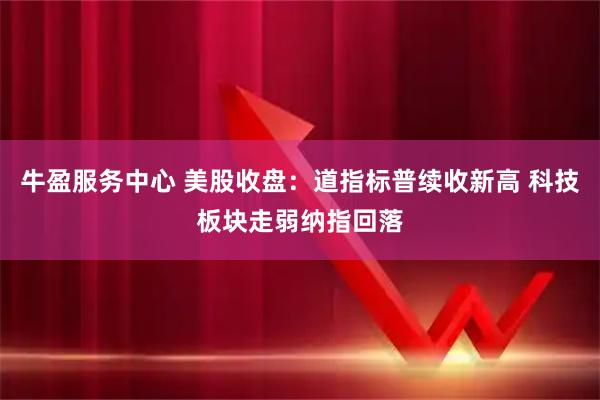 牛盈服务中心 美股收盘：道指标普续收新高 科技板块走弱纳指回落