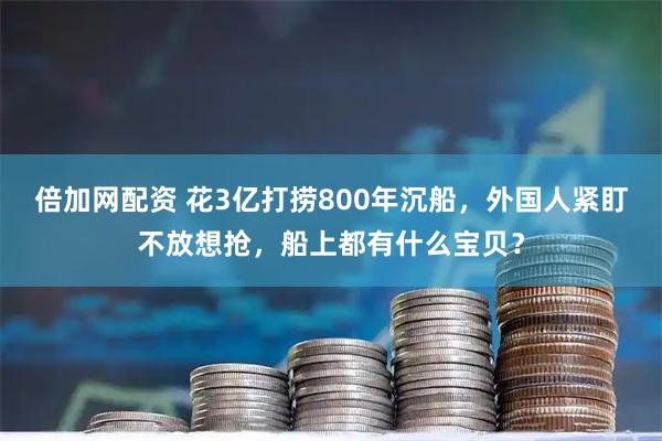 倍加网配资 花3亿打捞800年沉船,外国人紧盯不放想抢,船上都有什么宝贝?