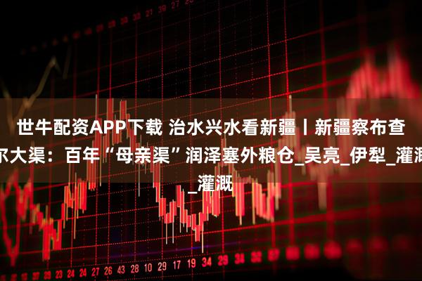 世牛配资APP下载 治水兴水看新疆丨新疆察布查尔大渠：百年“母亲渠”润泽塞外粮仓_吴亮_伊犁_灌溉